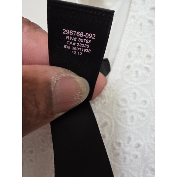 Victoria Secret White Sleeveless Victorian Eyelet Lace A-Line Dress Size S/P - Picture 12 of 12